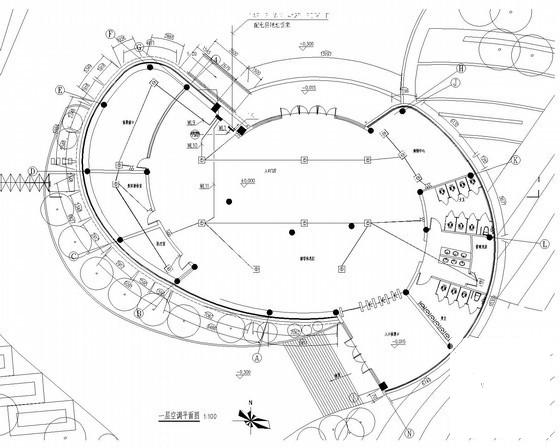 单层景区提升工程电气CAD施工图纸（人防）(计算机网络系统) - 1