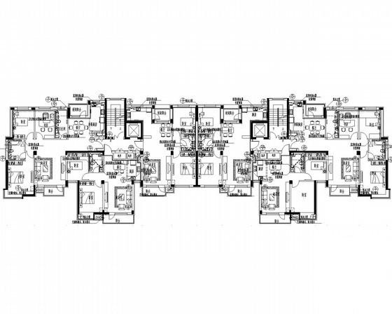 18层住宅楼群给排水CAD施工图纸（冷凝水）(消火栓系统图) - 1