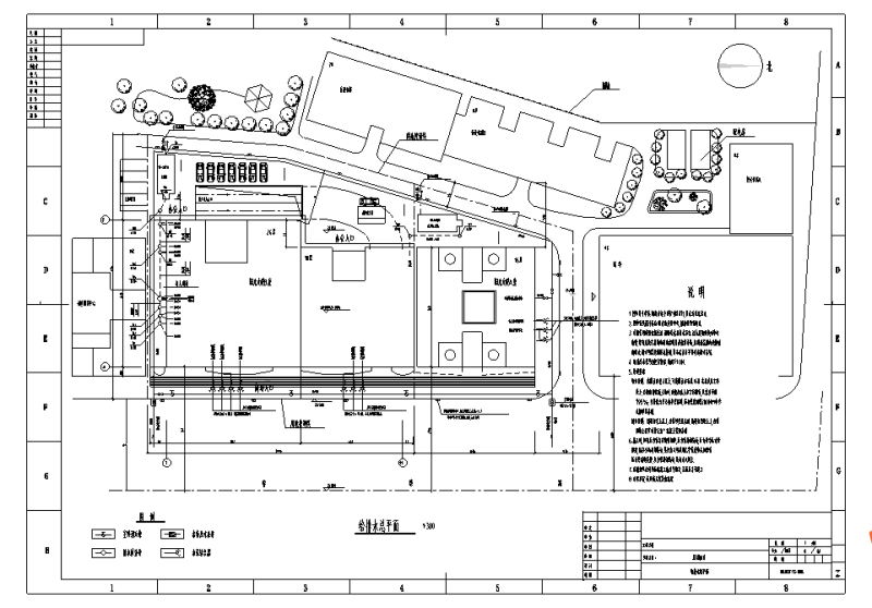 24层综合楼办公楼给排水CAD施工图纸（多图纸）(室内消火栓系统) - 1