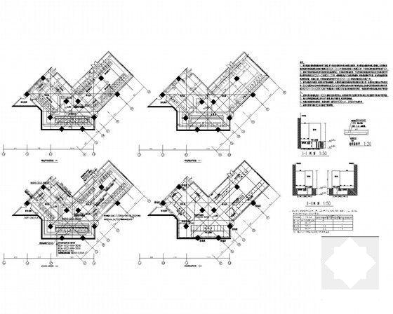 国际大酒店电气CAD施工图纸（甲级院设计）(钢筋混凝土结构) - 4