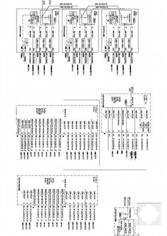 开敞办公电气CAD施工图纸（甲级院设计）(控制原理图) - 4