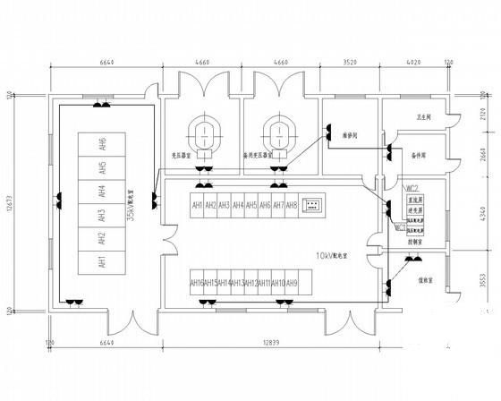 大型厂区变配电工程电气设计CAD施工图纸(平面布置图) - 1