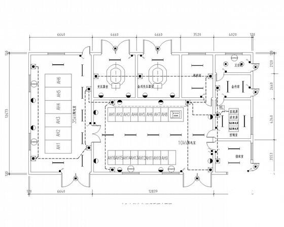 大型厂区变配电工程电气设计CAD施工图纸(平面布置图) - 4