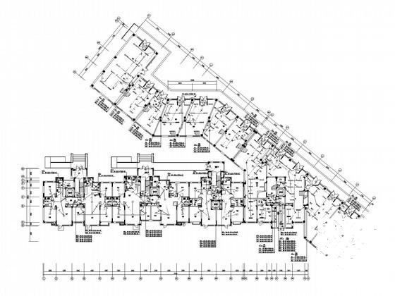 15层小区住宅楼电气设计CAD施工图纸 - 1