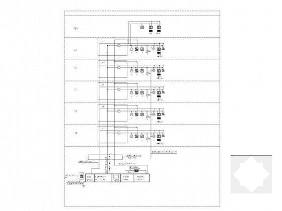 5层办公楼电气CAD施工图纸(火灾自动报警) - 5