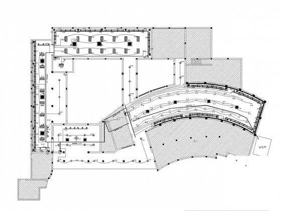 单层文化公园展馆装饰电气CAD施工图纸(安防监控系统) - 1