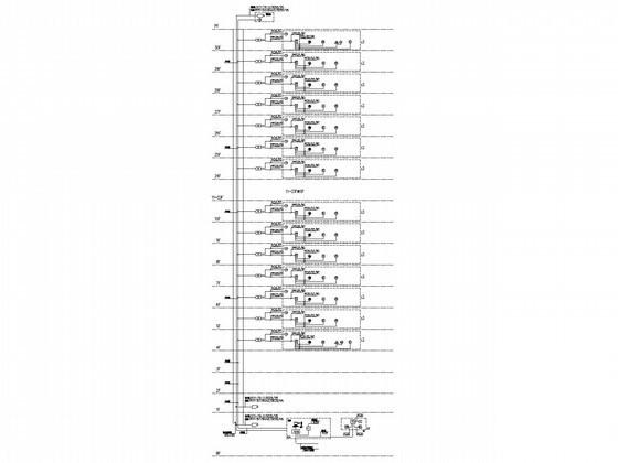 30层住宅楼电气设计CAD施工图纸(消防报警及联动) - 2