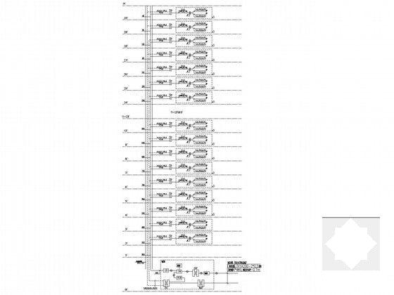 30层住宅楼电气设计CAD施工图纸(消防报警及联动) - 4