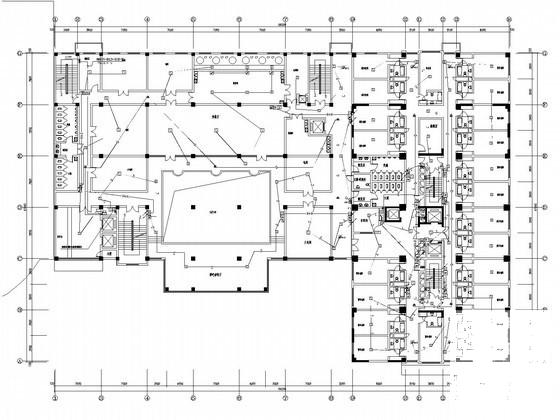 26层五星国际酒店电气CAD施工图纸(火灾自动报警) - 2