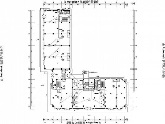 9层大型酒店电气设计CAD施工图纸(火灾自动报警) - 1