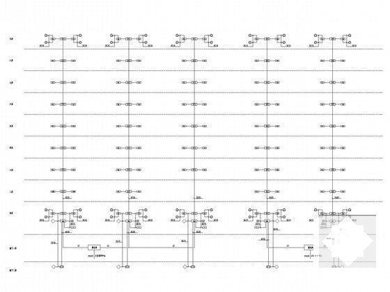 9层高层住宅楼电气设计CAD施工图纸（地下两层） - 4