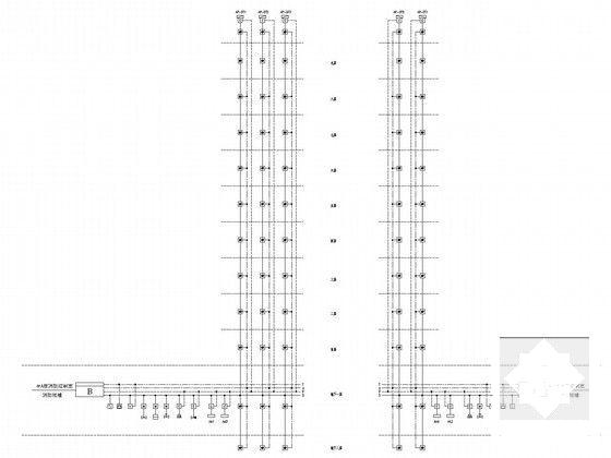 9层高层住宅楼电气设计CAD施工图纸（地下两层） - 5