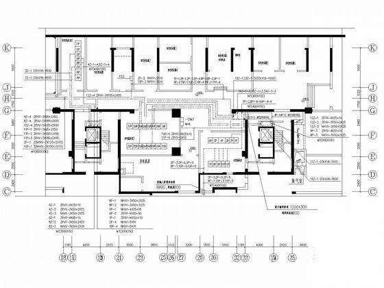 32层商住楼电气CAD施工图纸（六栋商住楼） - 3