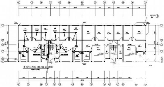 搬迁安置小区6层住宅楼电气设计CAD图纸（三级负荷） - 1