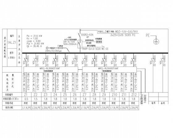 5层大型汽车展厅综合楼电气CAD施工图纸(灯光控制系统) - 4