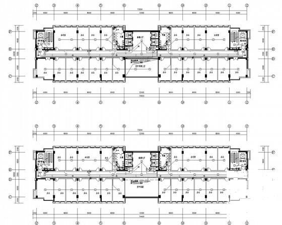 大型高层办公楼电气设计CAD施工图纸(火灾监控系统图) - 1