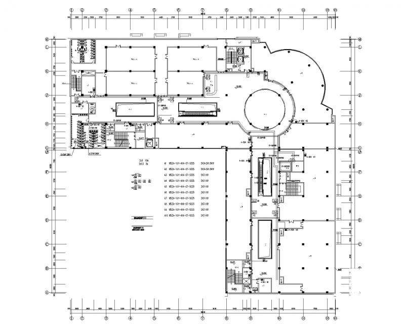 4层商业楼电气CAD施工图纸(火灾自动报警) - 1
