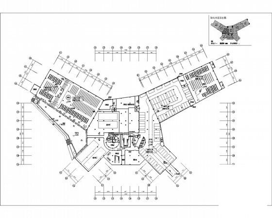 知名大学7层图文信息中心电气CAD施工图纸 - 1