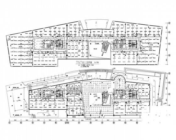 5层综合办公楼电气CAD施工图纸(联动控制系统) - 2