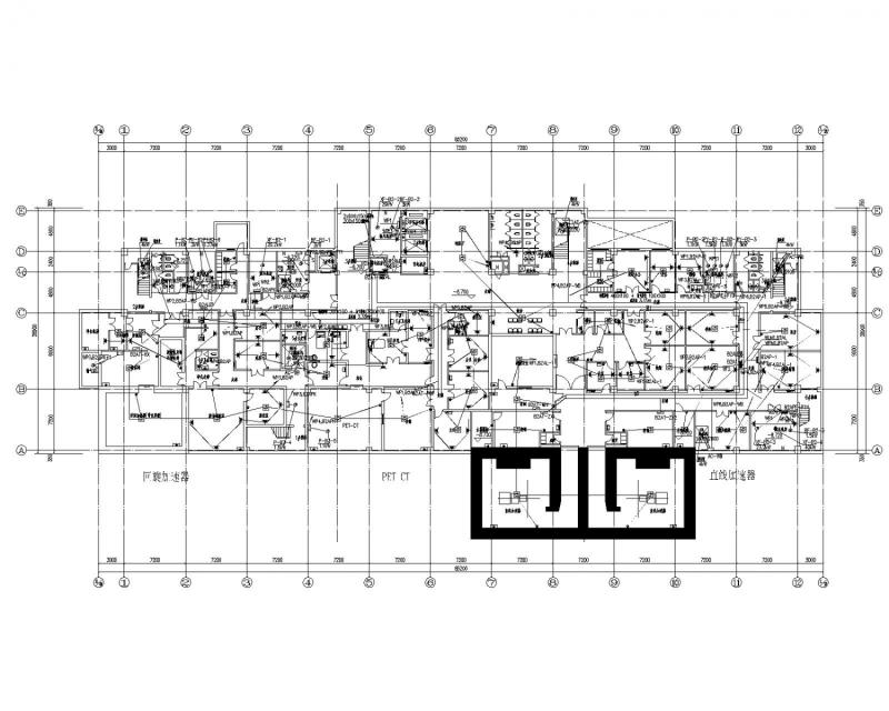 7层医院医技楼电气CAD施工图纸（知名大院） - 2