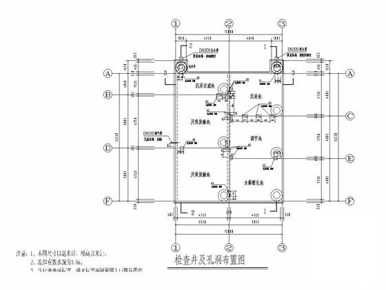 工业厂房日处理450立方米污水处理池CAD施工图纸(建筑设计说明) - 3