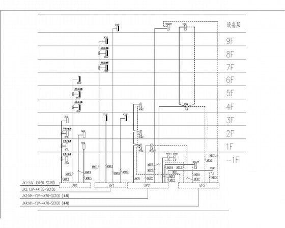 9层商务酒店电气CAD施工图纸 - 4