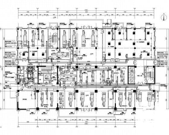 公共建筑综合楼空调通风及防排烟系统设计CAD施工图纸（节能环保防腐保温设计） - 5