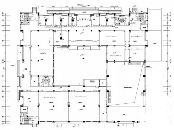 5层教育研究院空调通风及防排烟系统设计CAD施工图纸（节能环保设计）(建筑面积) - 2