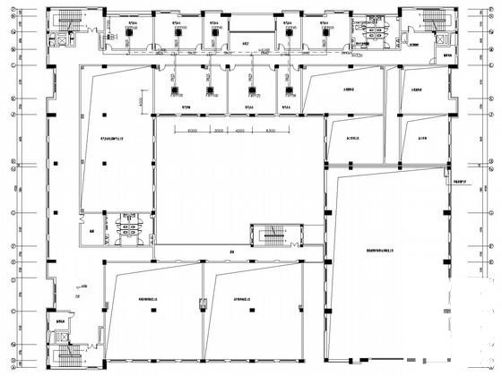 5层教育研究院空调通风及防排烟系统设计CAD施工图纸（节能环保设计）(建筑面积) - 4
