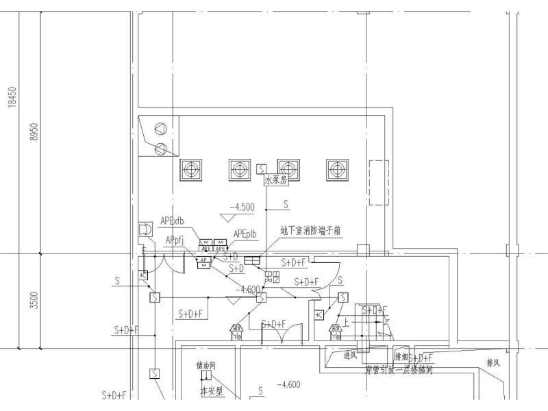 大型幼儿园电气CAD施工图纸（三级负荷） - 2