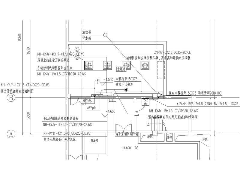 大型幼儿园电气CAD施工图纸（三级负荷） - 3