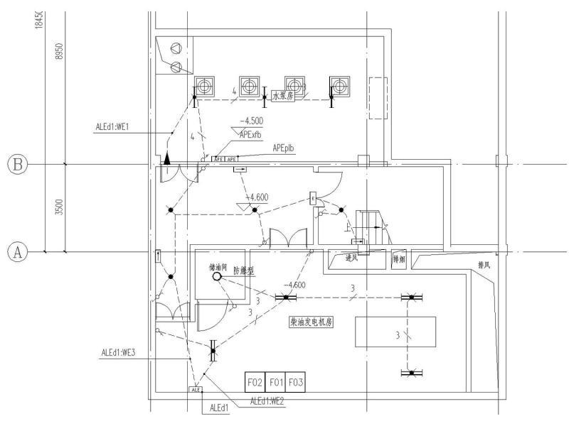 大型幼儿园电气CAD施工图纸（三级负荷） - 4