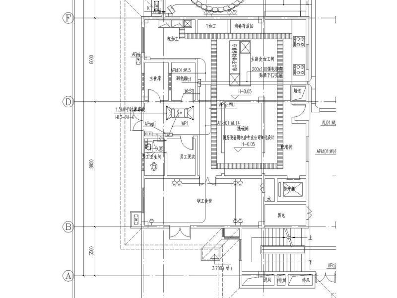 大型幼儿园电气CAD施工图纸（三级负荷） - 5