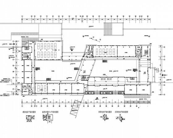 5层教学实验楼电气CAD施工图纸(安全防范系统) - 2