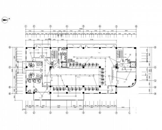 7层办公大楼电气CAD施工图纸（49张）(紧急广播系统) - 2