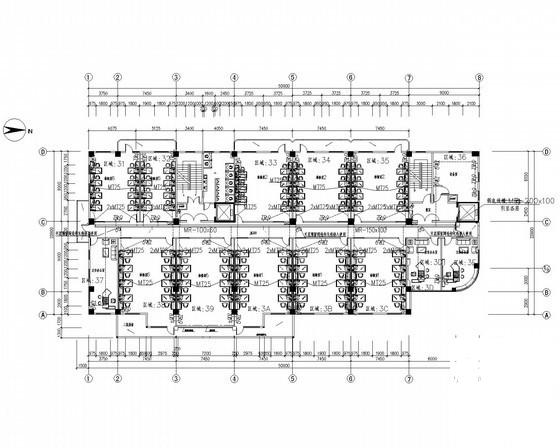 7层办公大楼电气CAD施工图纸（49张）(紧急广播系统) - 3