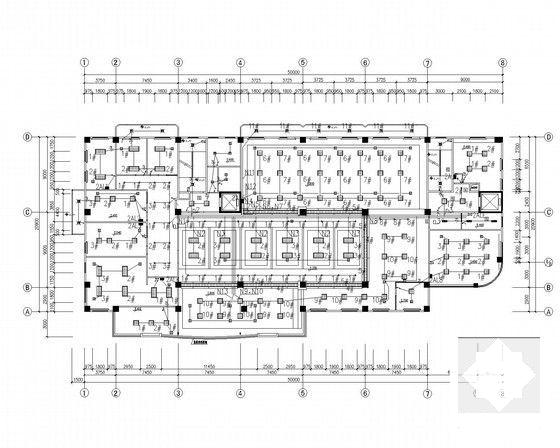 7层办公大楼电气CAD施工图纸（49张）(紧急广播系统) - 4