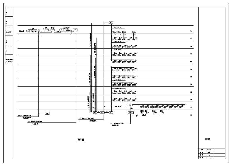 12层商住楼(点式)电气CAD图纸 - 2