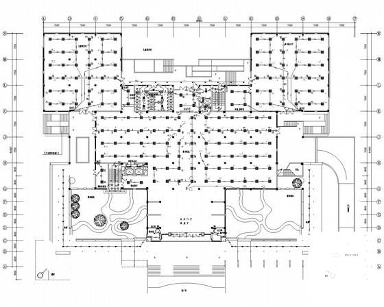 5层大型图书馆电气CAD施工图纸 - 1