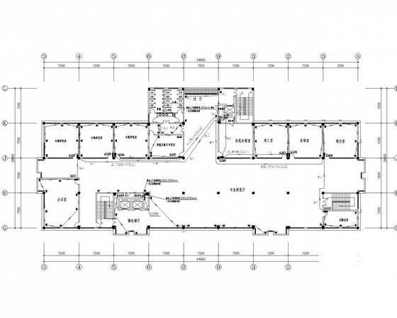 5层大型图书馆电气CAD施工图纸 - 3