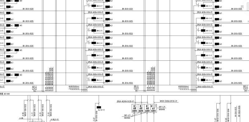 11层板式住宅楼电气CAD施工图纸(照明配电箱) - 1