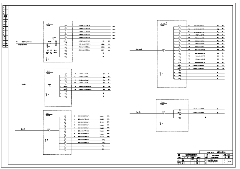 师范大学后勤综合楼电气CAD施工图纸(自动报警系统) - 1