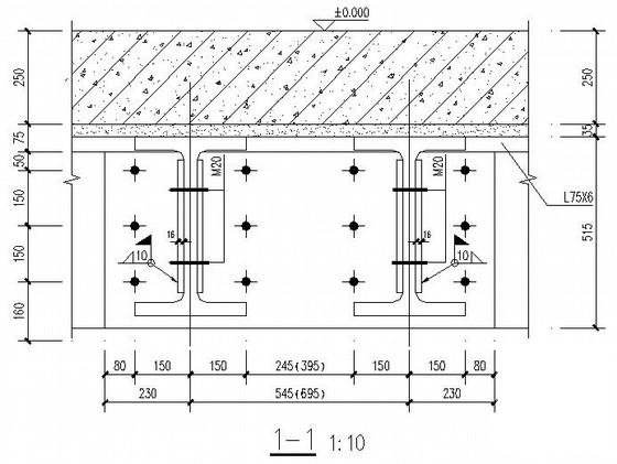 大厦钢结构局部结构加固工程CAD施工图纸 - 3