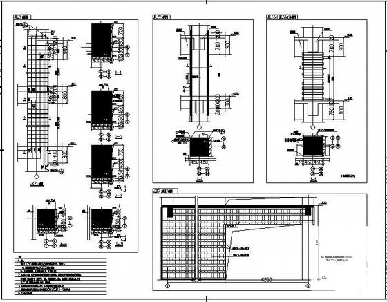 国内3层框架结构商业用楼加固CAD施工图纸 - 4