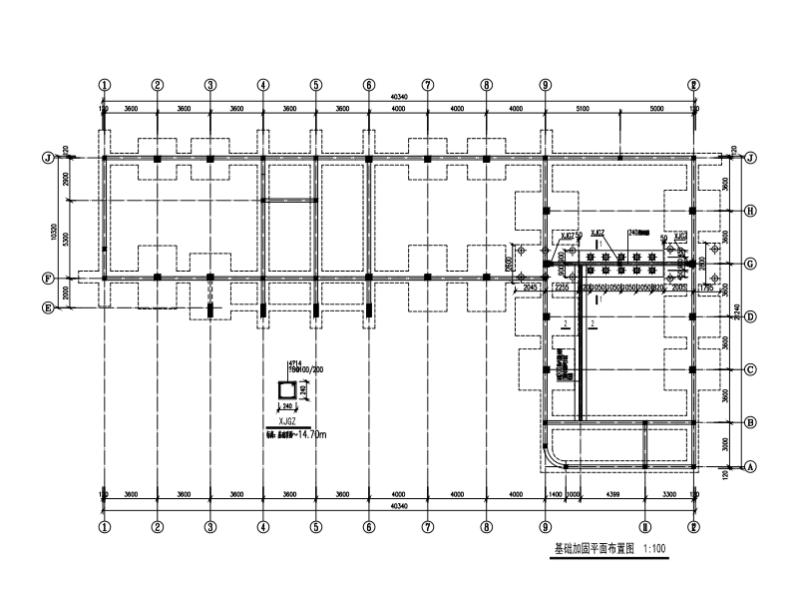 4层砌体结构初中宿舍抗震加固CAD施工图纸 - 1