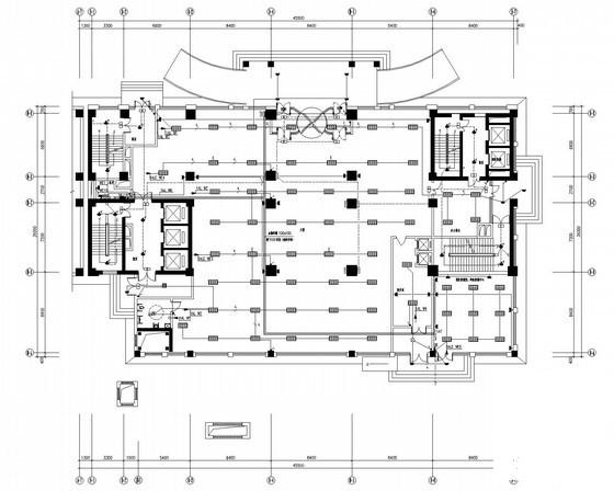 26层商业综合楼电气CAD施工图纸（办公、酒店公寓）(地下室人防设计) - 1
