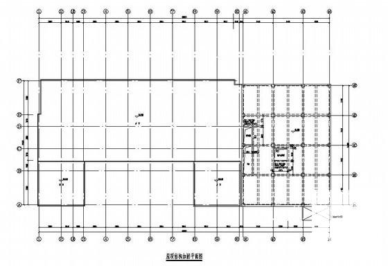 4层砌体结构办公楼加固CAD施工图纸(平面布置图) - 2