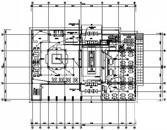 大型楼盘3层售楼处电气CAD施工图纸(入侵报警系统) - 2