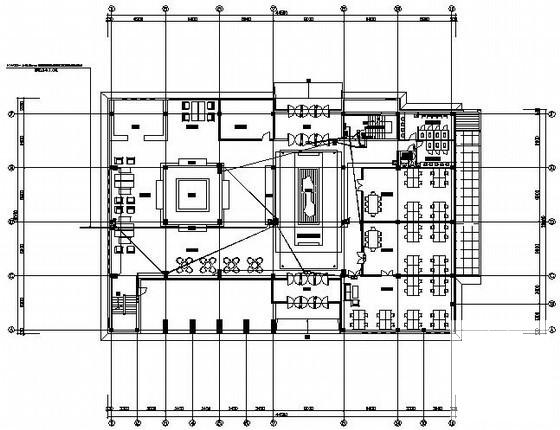 大型楼盘3层售楼处电气CAD施工图纸(入侵报警系统) - 3