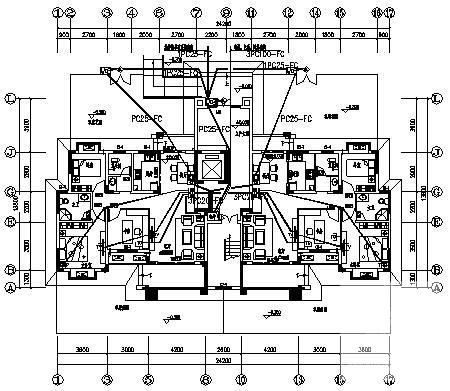 11层小区住宅楼电气CAD施工图纸(火灾自动报警) - 3